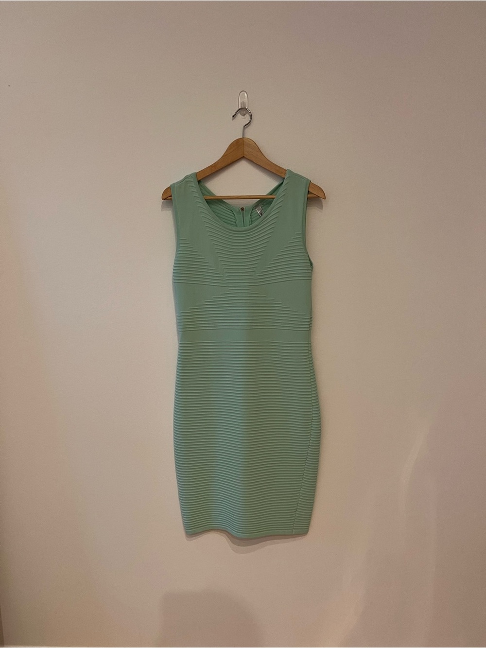 Miilla Clothing Mint Green Ribbed Sleeveless Midi Dress